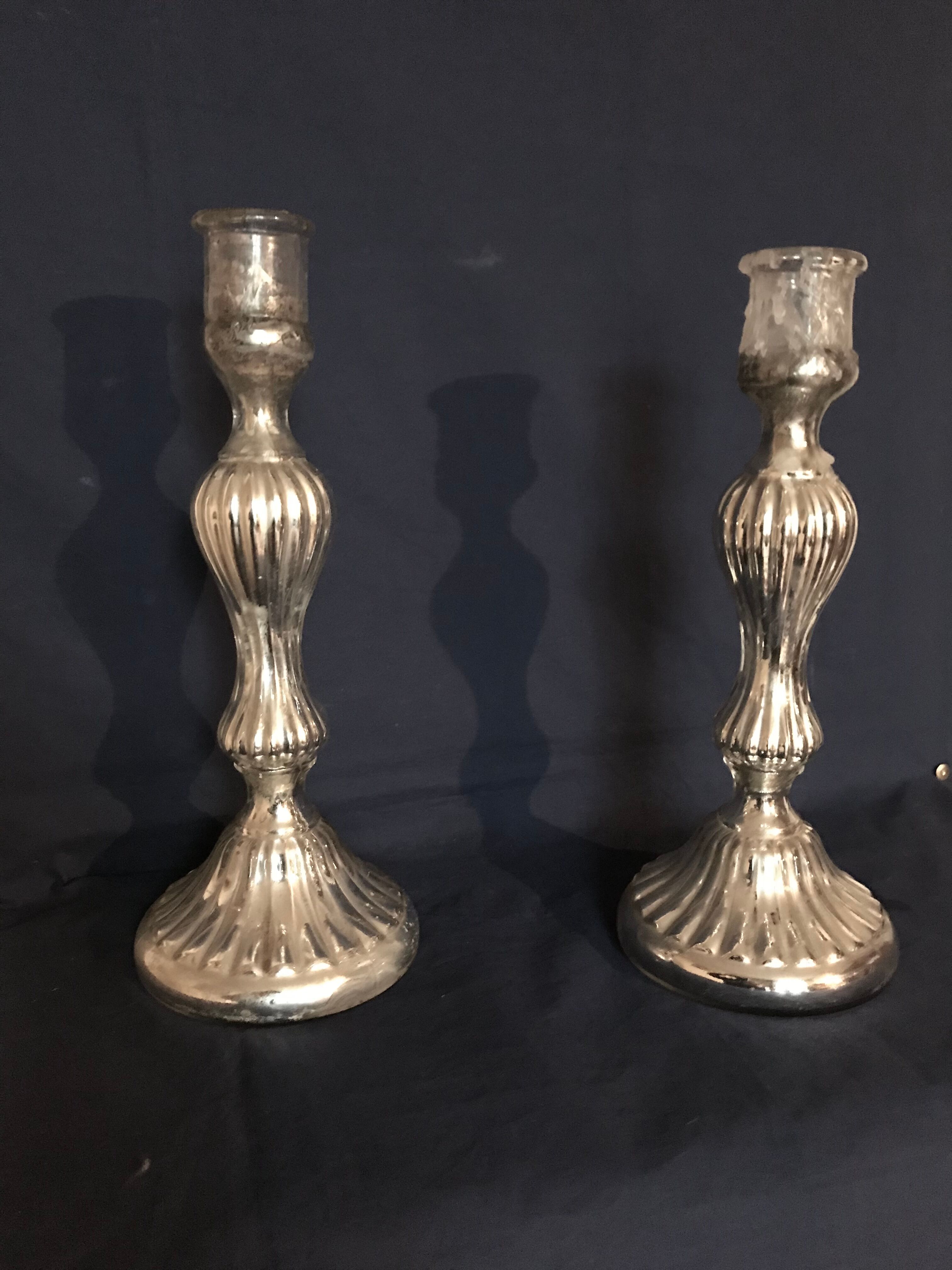 Mercurized candle holders