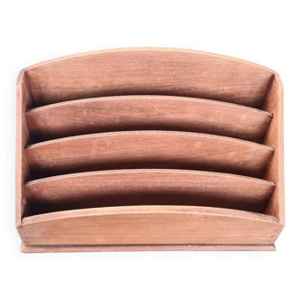 Wooden mail holder: vintage