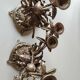 Paire de chandeliers antiques à 3 feux de lumières puttis/angelots bronze