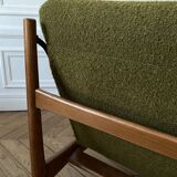 Pair of 790 armchairs by Joseph André Motte, Steiner, 1960