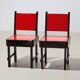 Rare paire de chaises de salle à manger modernistes des années 1930