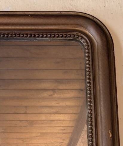 Large Louis-Philippe mirror 19th century - 80 x 107 cm