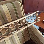Patère en rotin vintage