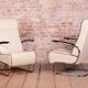 Bauhaus Armchairs FN24 in Chrome and Leather attributed to Mücke-Melder, Czech, 1930s, Set of 2
