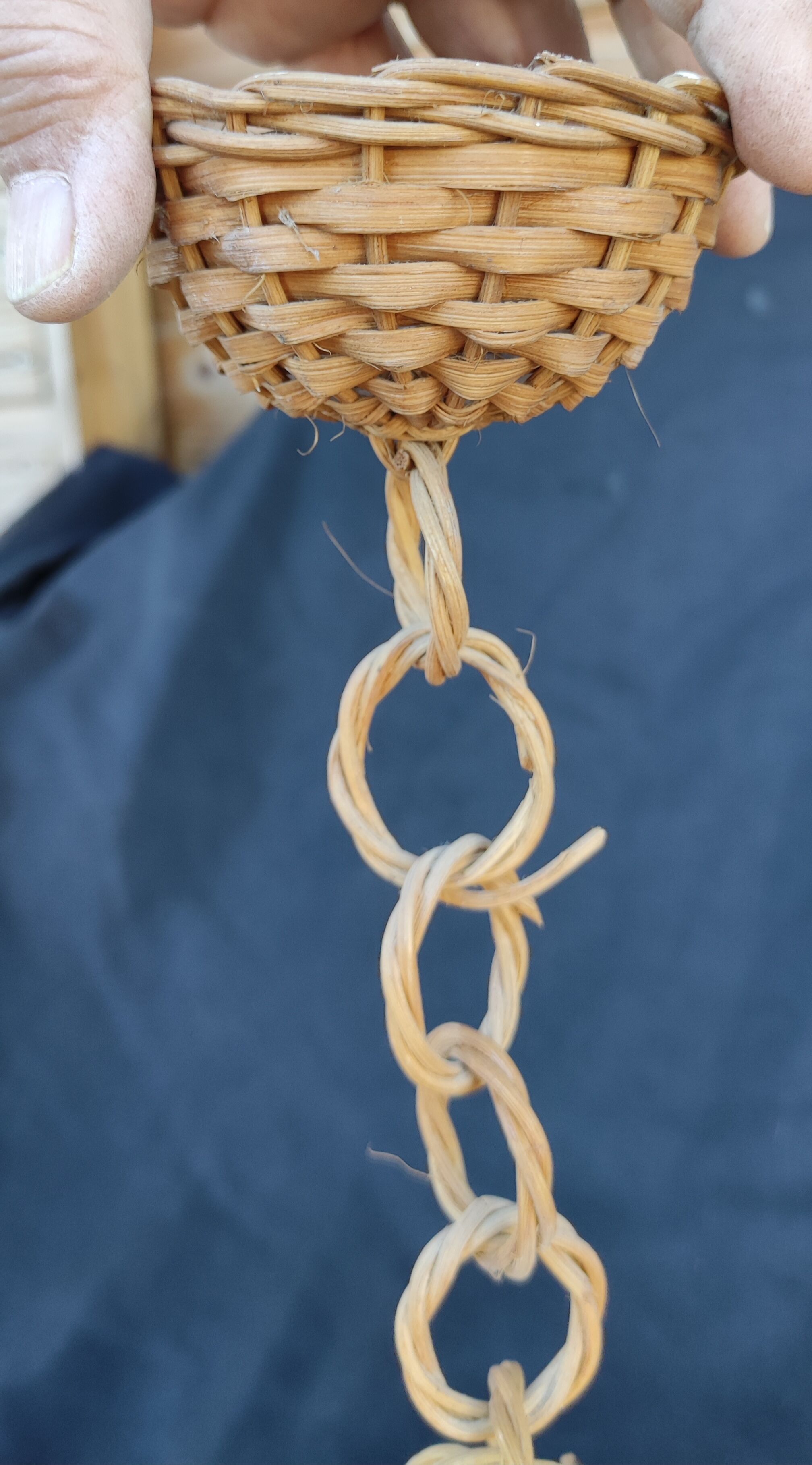 Vintage rattan pendant lamp