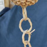 Vintage rattan pendant lamp