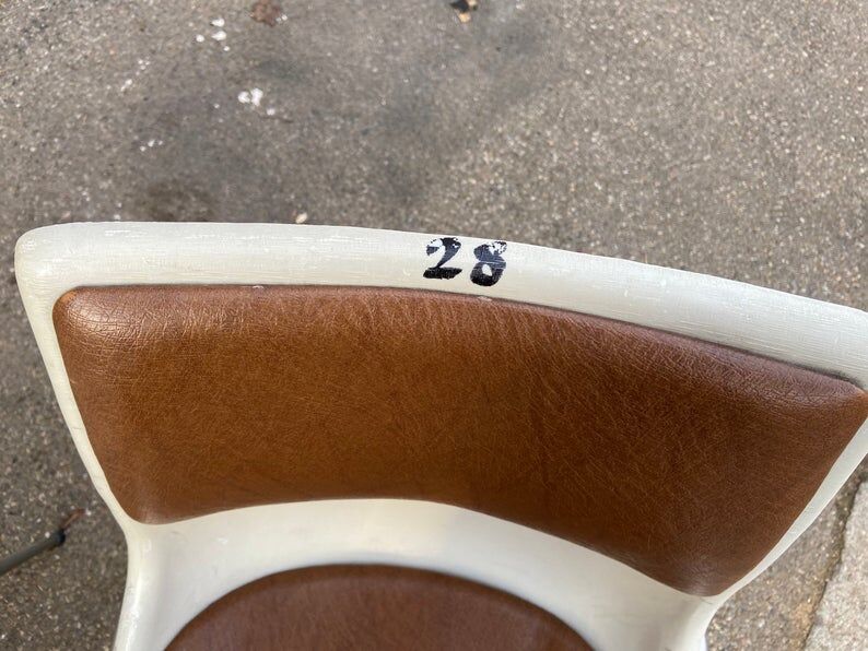 Suite of 4 chairs design showroom Allibert 1970