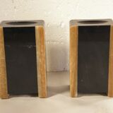 Art deco marble bookends