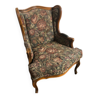 Fauteuil vintage tapissé style Louis XV 2 disponibles