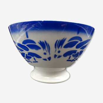 Bowl with earthenware parrots from Badonviller - circa 1940