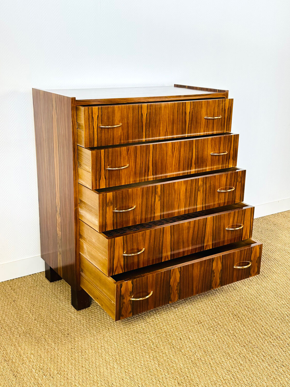 Vintage rosewood chest of drawers 1960