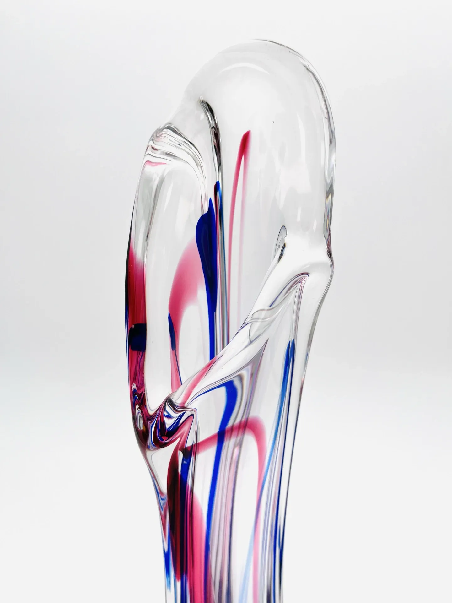 XXL Vase Crystal Max Verboeket Kristalunie Maastricht 43cm Signed