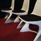 Lot 4 chaises casala vintage par Alexander Begge 1ère édition