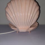 Salmon pink shell lamp