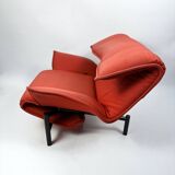 Chaise de véranda vintage rouge par Vico Magistretti