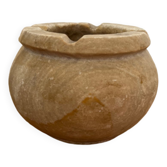 Beige stone ashtray