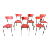 Red formica chairs