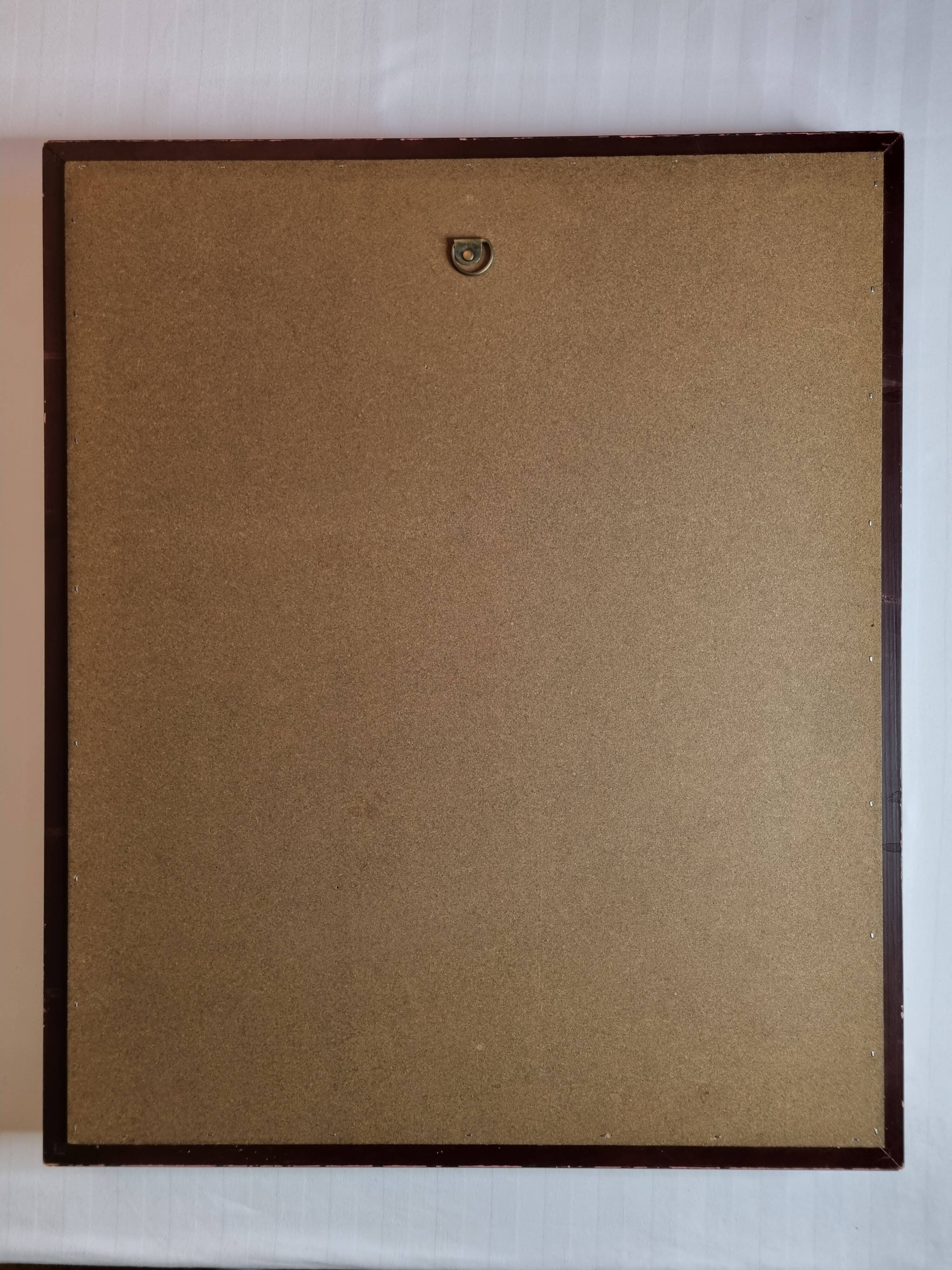 Vintage Venetian style beveled mirror with parecloses, 74 cm