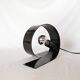 Lampe looping en acier, Massive, Belgique, 1990.
