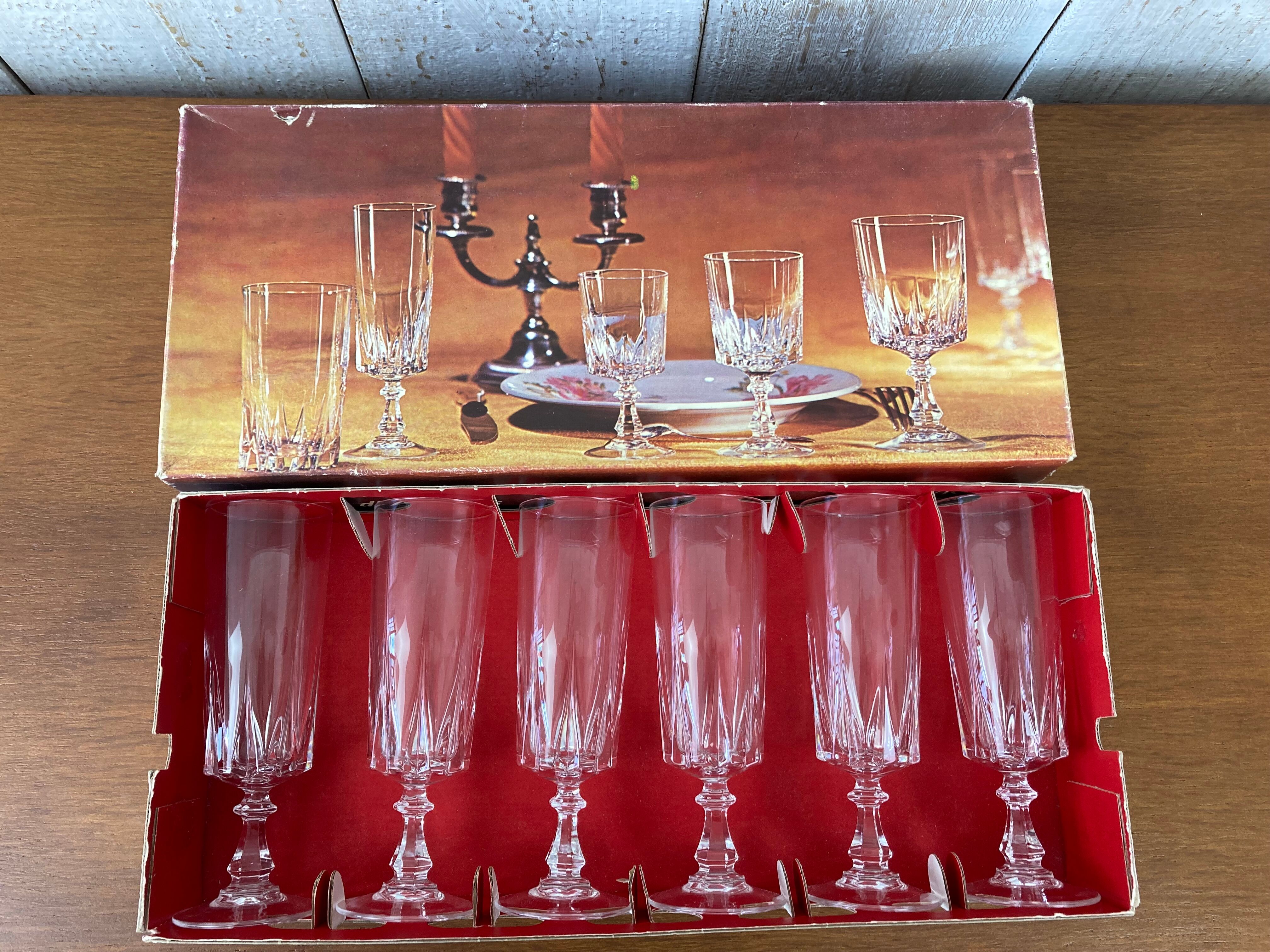 Crystal flutes of Arques