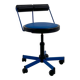 Chaise de bureau ajustable bleu de Bieffeplast, 1980