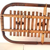 Bamboo and rattan coat rack Olaf von Bohr