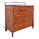 Bamboo-style commode with marble top - Late 19th century