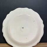 Faience dish of eighteenth-century style nevers decorated with basket with bunches of grapes