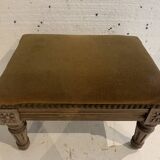Louis XVI style footrest in stained beech, 20th century