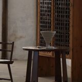 Modern Danish, side table / sculptural console in oak, 1940s