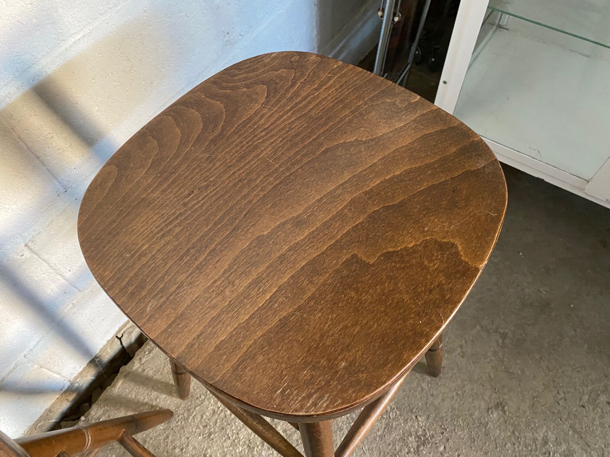 Set of 4 1950s bar top stools