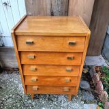 Vintage chiffonier with compass feet