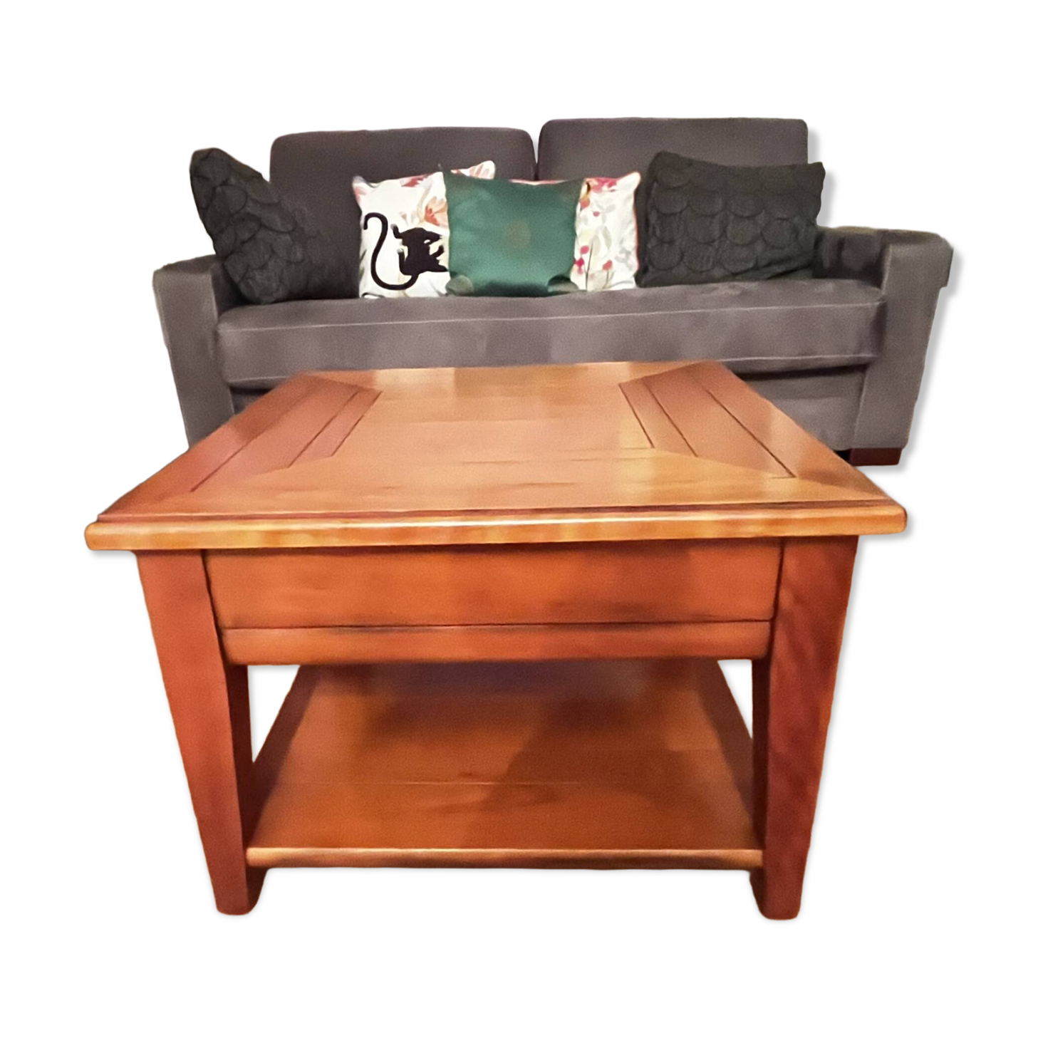 Cherry wood coffee table