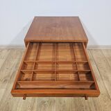Sewing,Teak, Mid-Century Modern table, Denmark, 1950s/60s.