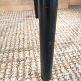 Series of 4 wooden and metal school chairs