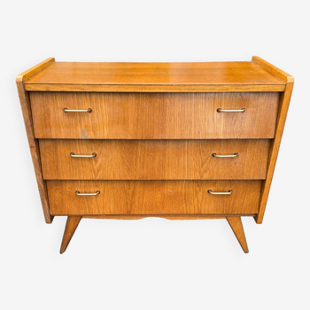 Vintage 60s oak chest of drawers