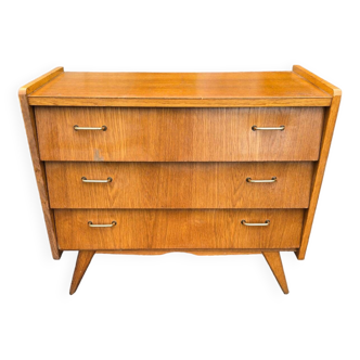 Vintage 60s oak chest of drawers