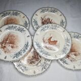 Series of 6 plates Choisy the King