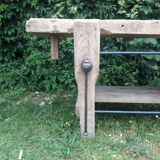 Renovated old industrial workbench