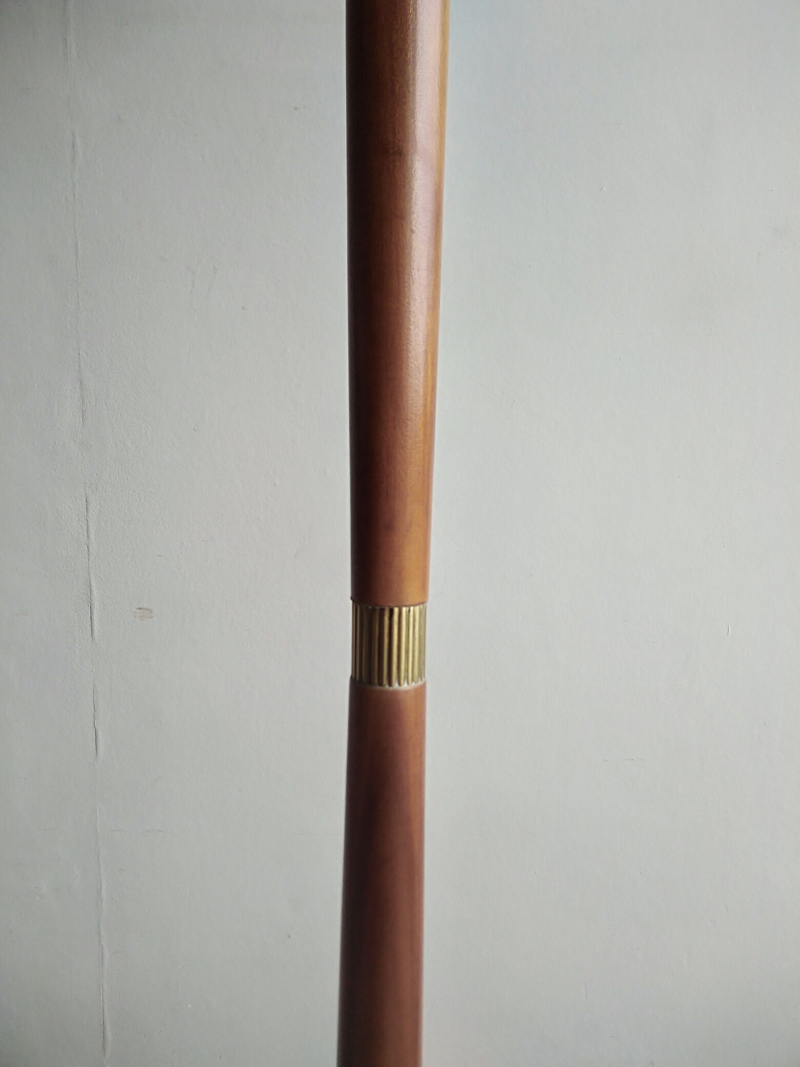 Teak and brass lamppost from the 1960s
