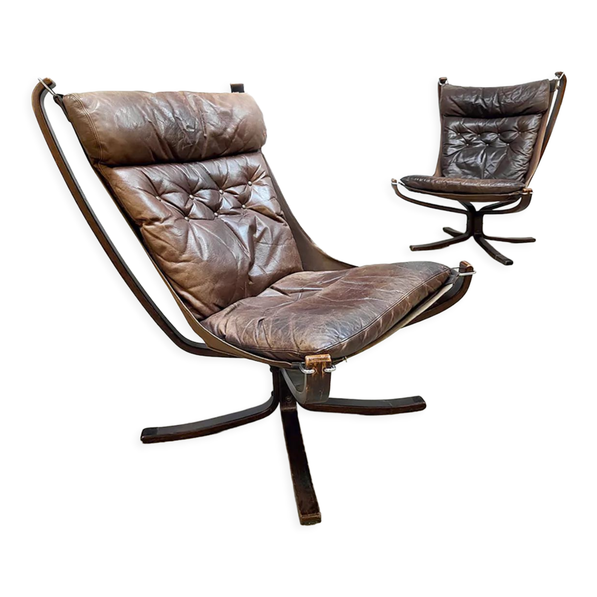 Vintage 'Falcon' easy chairs