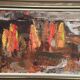 Huile sur toile originale suédoise – « Paysage » par Ingemar Callenberg – Signé – Vintage et encadré