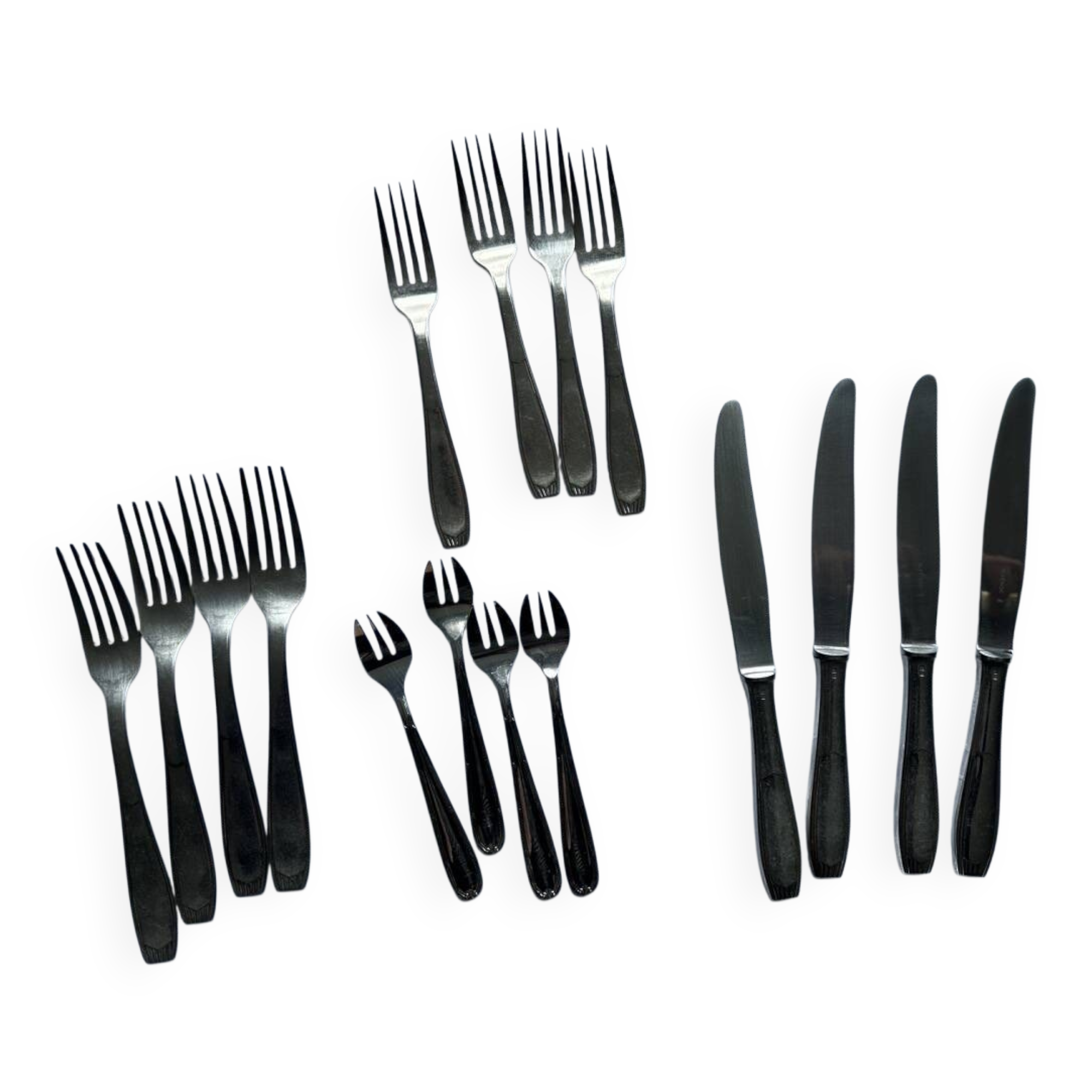 Table service 16 pieces – 4 people – Christofle / Alfénide – 1970s