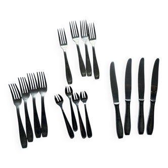 Table service 16 pieces – 4 people – Christofle / Alfénide – 1970s