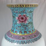 Large Chinese famille rose porcelain vase China 20th century