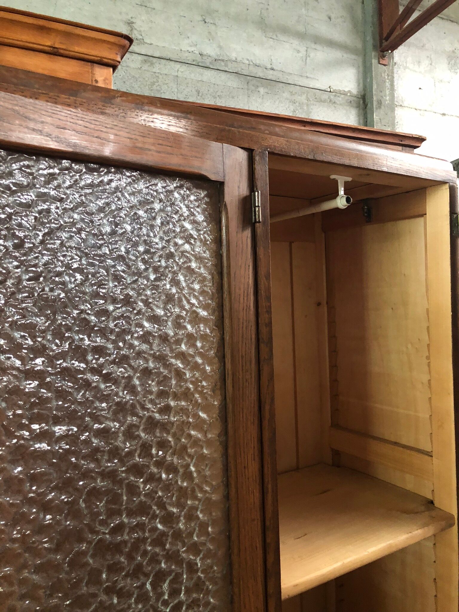 Vintage 40 years glass Cabinet