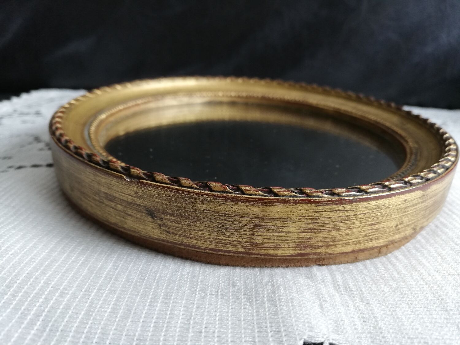 Gilded wooden mirror 15cm