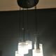 Lustre en verre et chrome par Massive Belgium