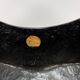 Italian fiberglass black stool, 1960s