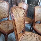 6 chairs canned Louis XV style